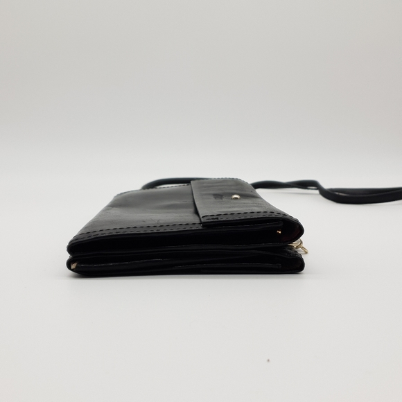 Vintage Wilson Accessories Australia Black Leather Mulit Compartment Crossbody - Picture 15 of 16